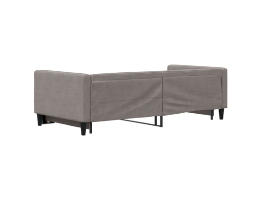 VIDAXL - Lit de jour avec lit gigogne taupe 90x200 cm tissu