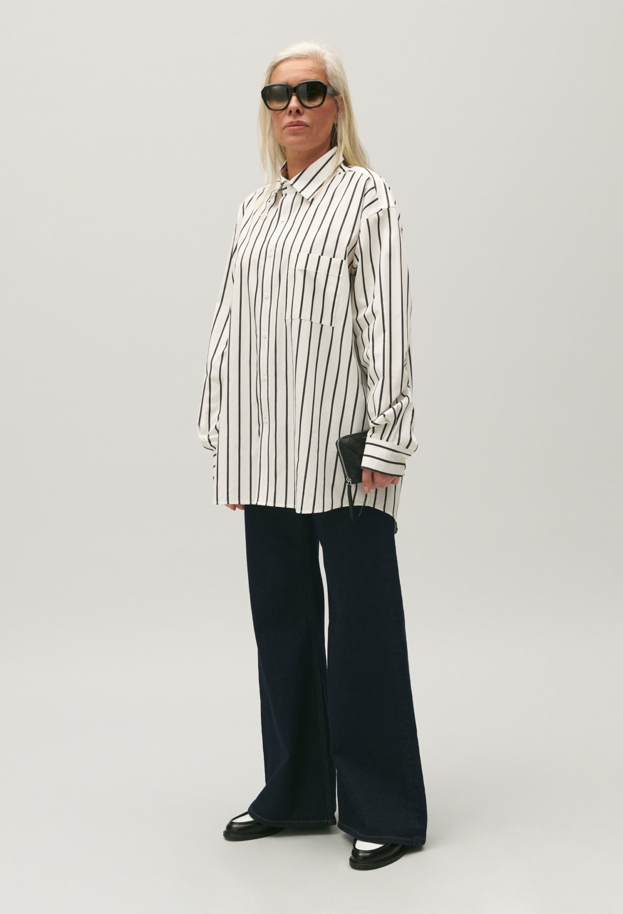Chemise rayures oversize