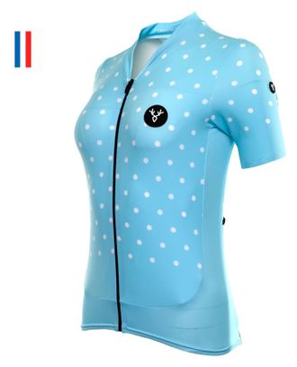 Maillot Manches Courtes Femme Lebram Bleine Bleu Coupe Ajustée