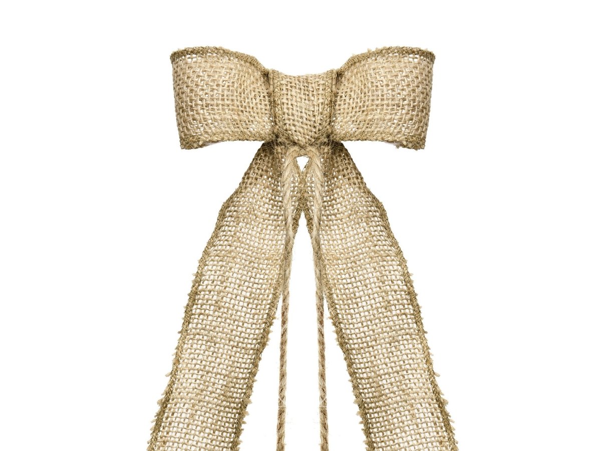 Auto Decoratie Set Bruiloft Jute Strikjes