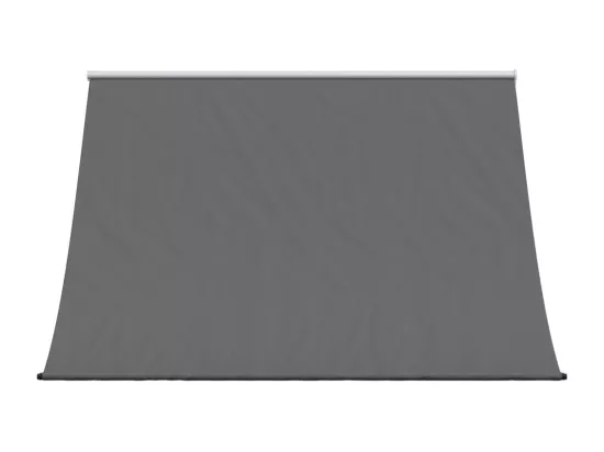 Auvent rétractable anthracite 250x150 m tissu et acier