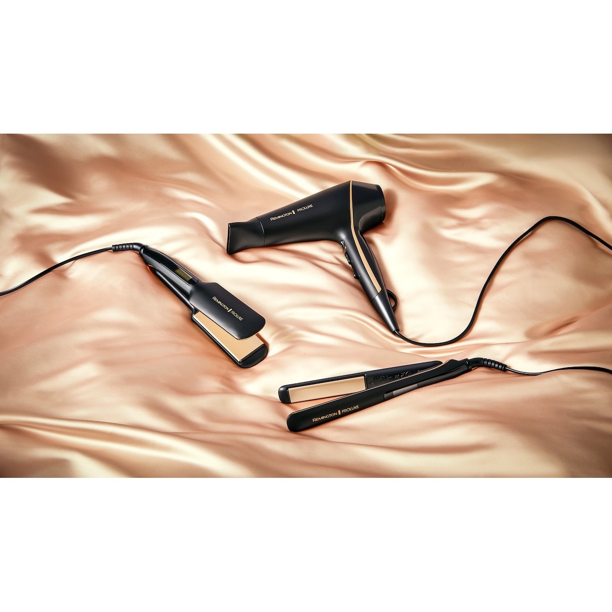 Remington PROLuxe Midnight rettetang S9150B (sort og rosegull)