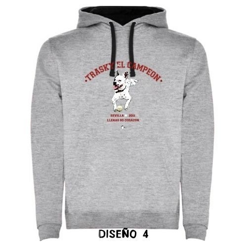 Moletom universitário personalizado na cor cinza
