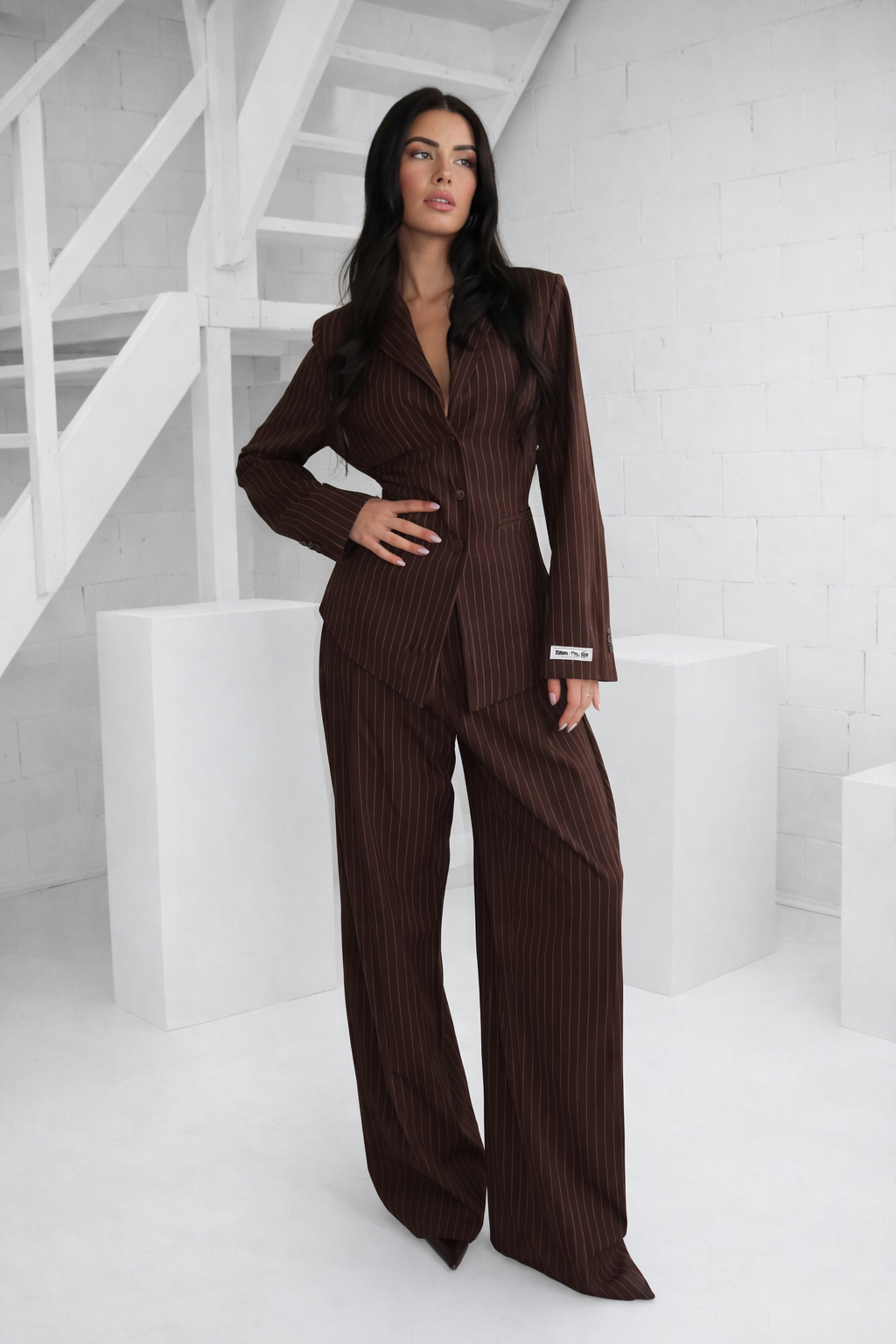Unique The Label Rosie Set Dames Donkerbruin