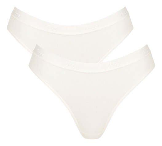 Sloggi Go Casual Dames High Leg 2 Pack Silk White Maat XXL 1 Stuk