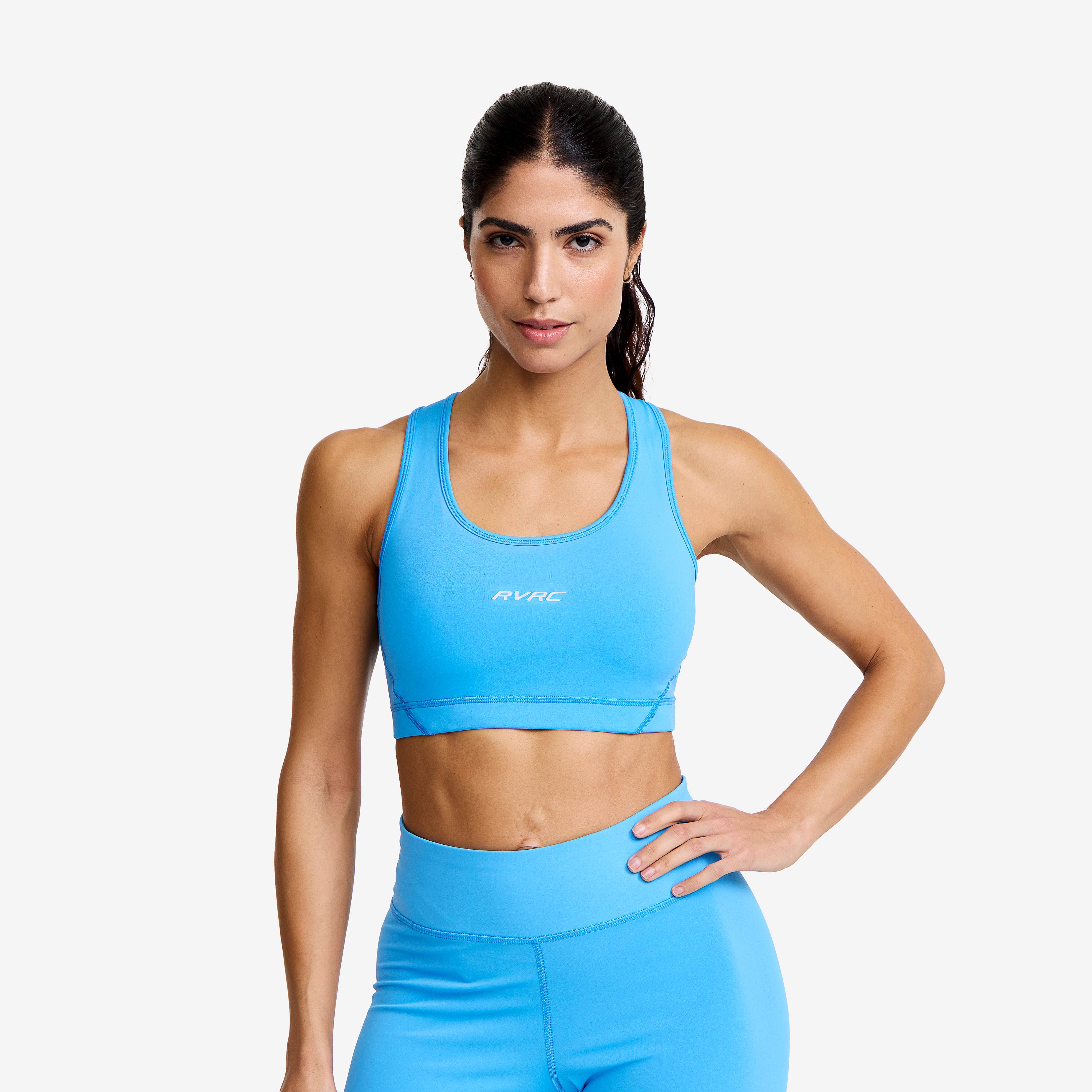 Flow Sports Bra Dame Azure Blue