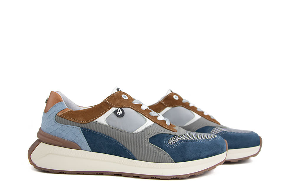 Australian Sneaker Kyoto Grey Blue Combi