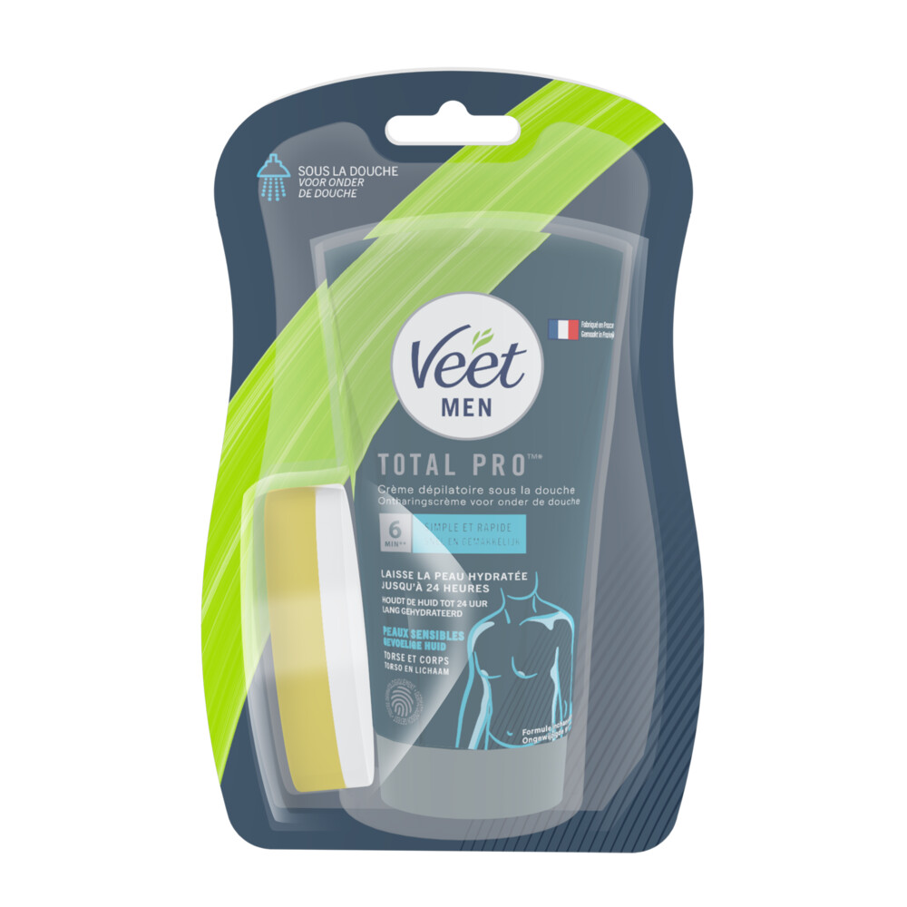 Veet For Men Ontharingscrème In-Shower Gevoelige Huid150 ml