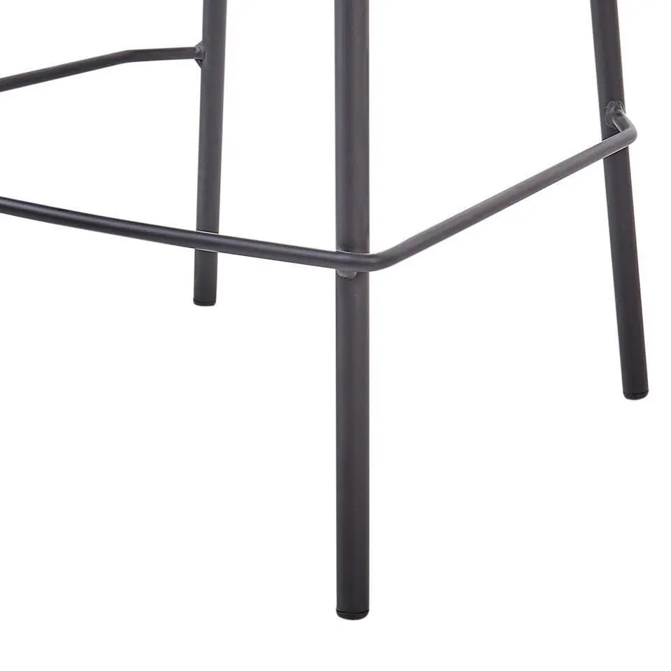 MAYETTA - Barkruk set van 2 - Zwart - Polyester