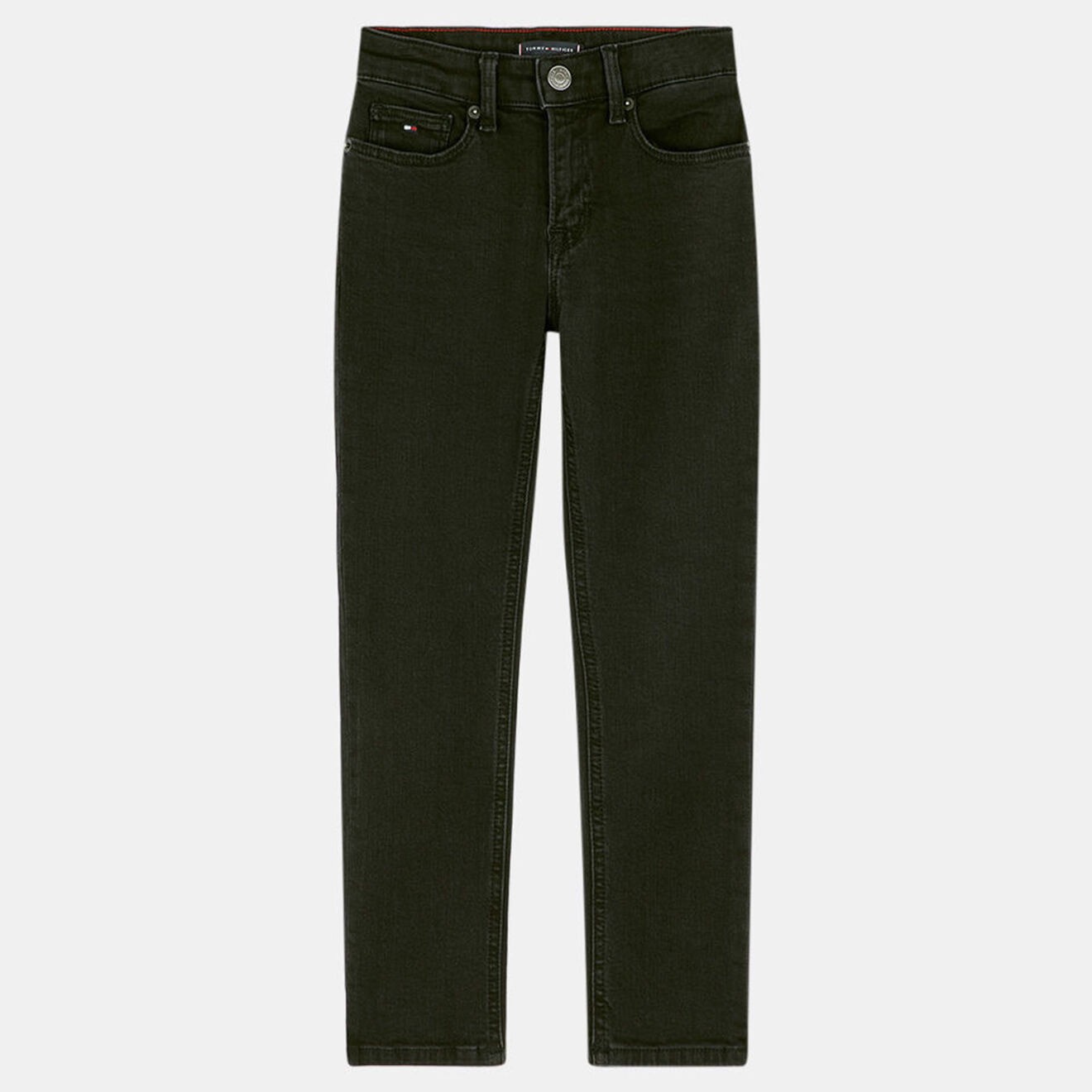 Tommy Hilfiger Jean en Coton délavé Slim Scanton noir