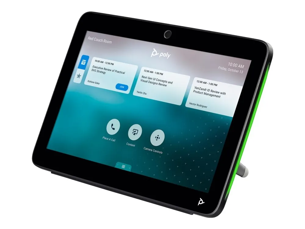 Poly TC10 - Uden strømledning - berøringscontroller - Certified for Zoom Rooms - sort