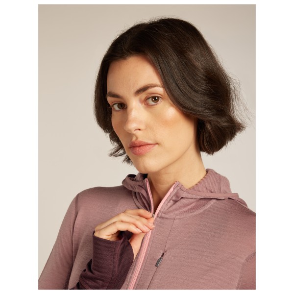 Icebreaker - Women's 200 RealFleece Descender L/S Zip Hoodie - Sweat à capuche en mérinos