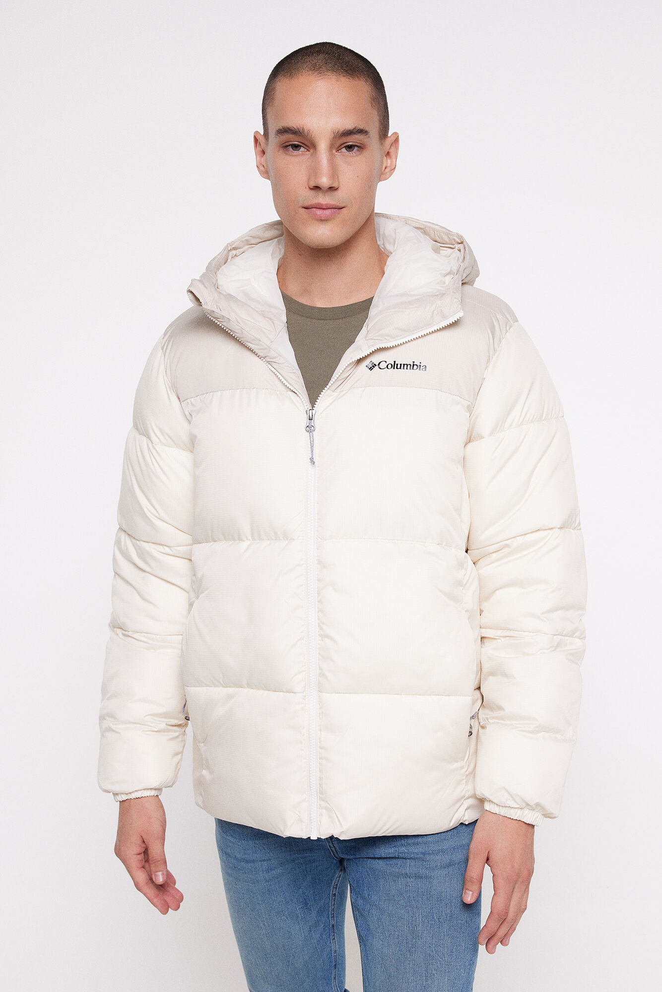 Jaqueta acolchoada masculina Columbia™ Puffect™ com capuz