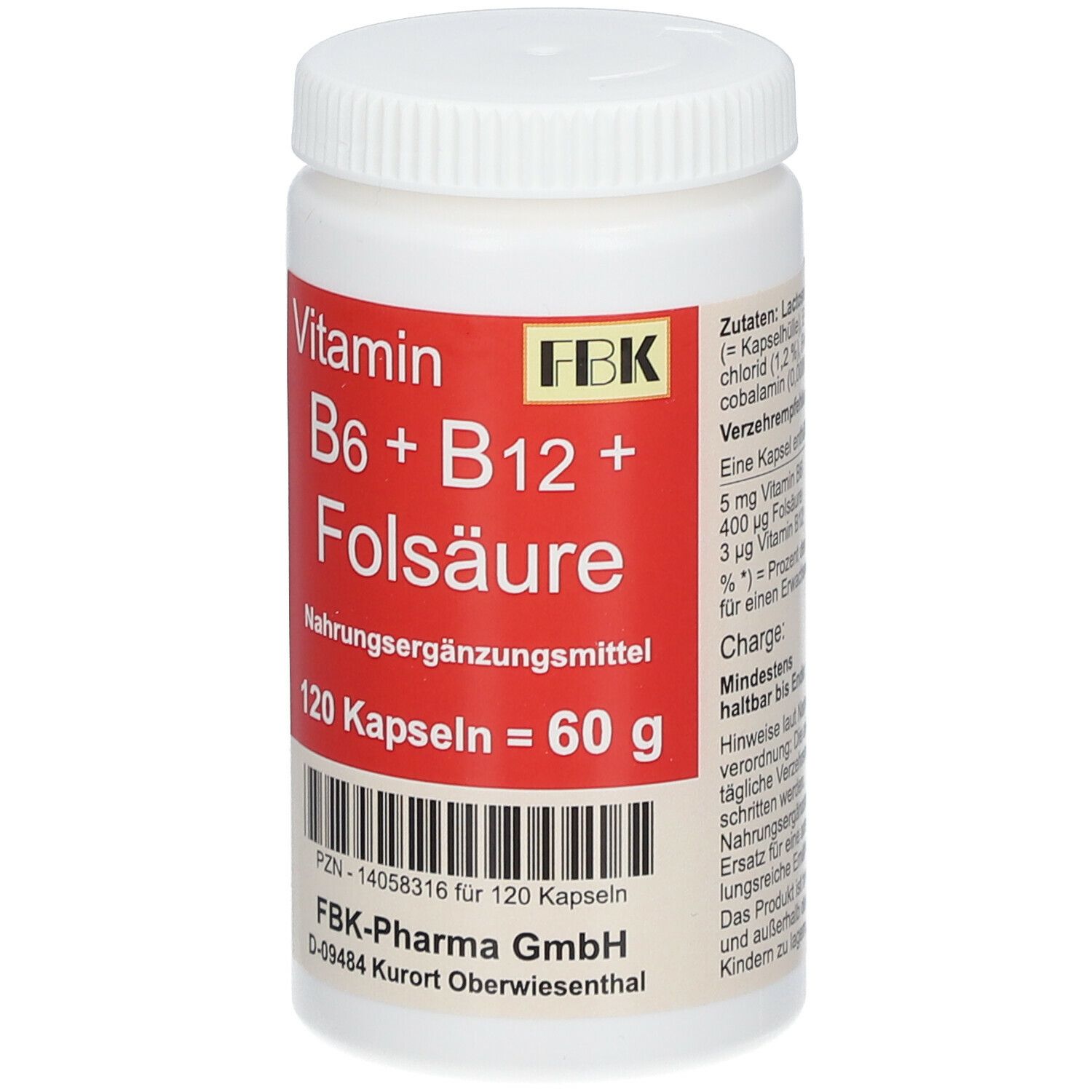 Vitamin B6+ B12+ Folsäure