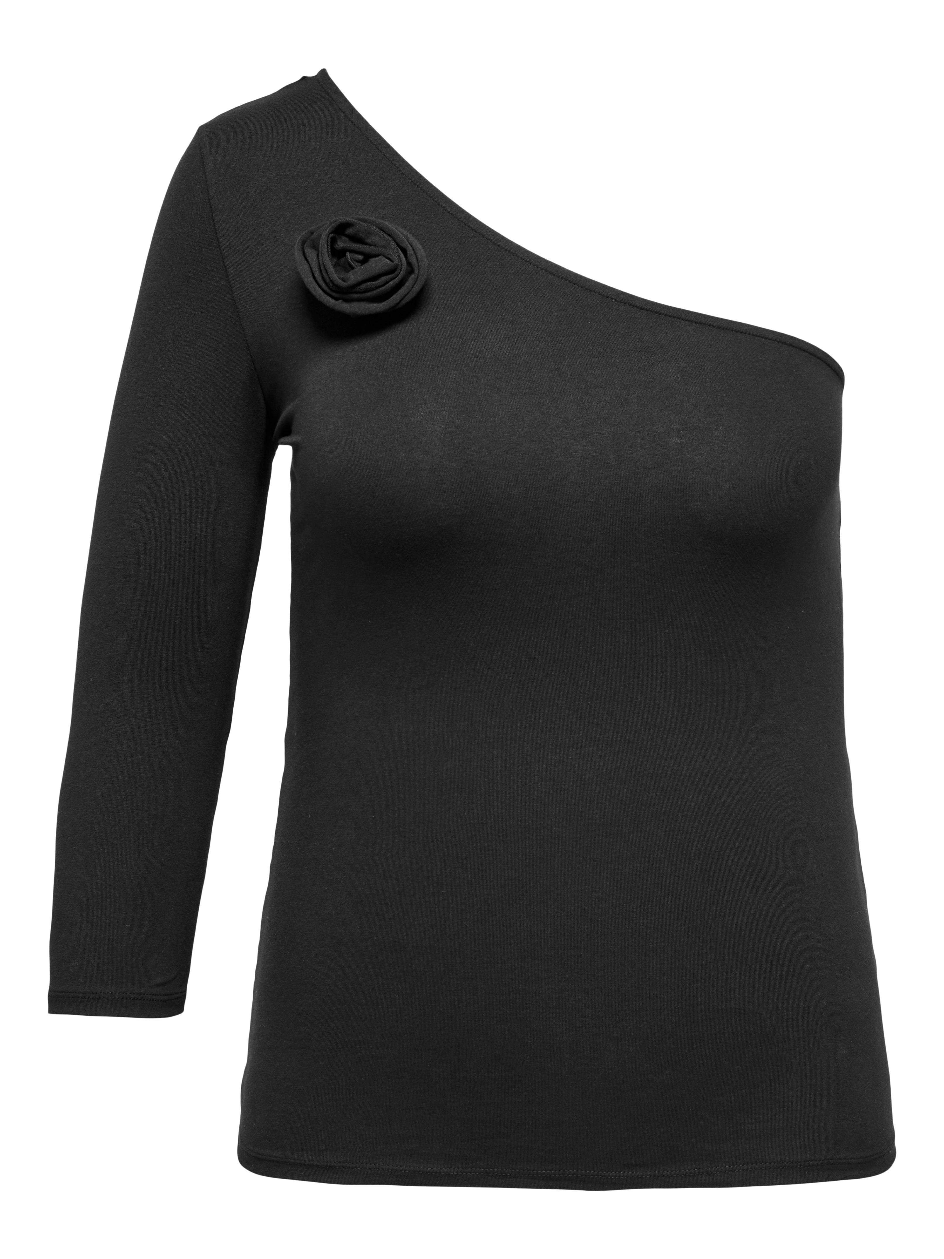 CARROYSA Asymetrisches Top Black