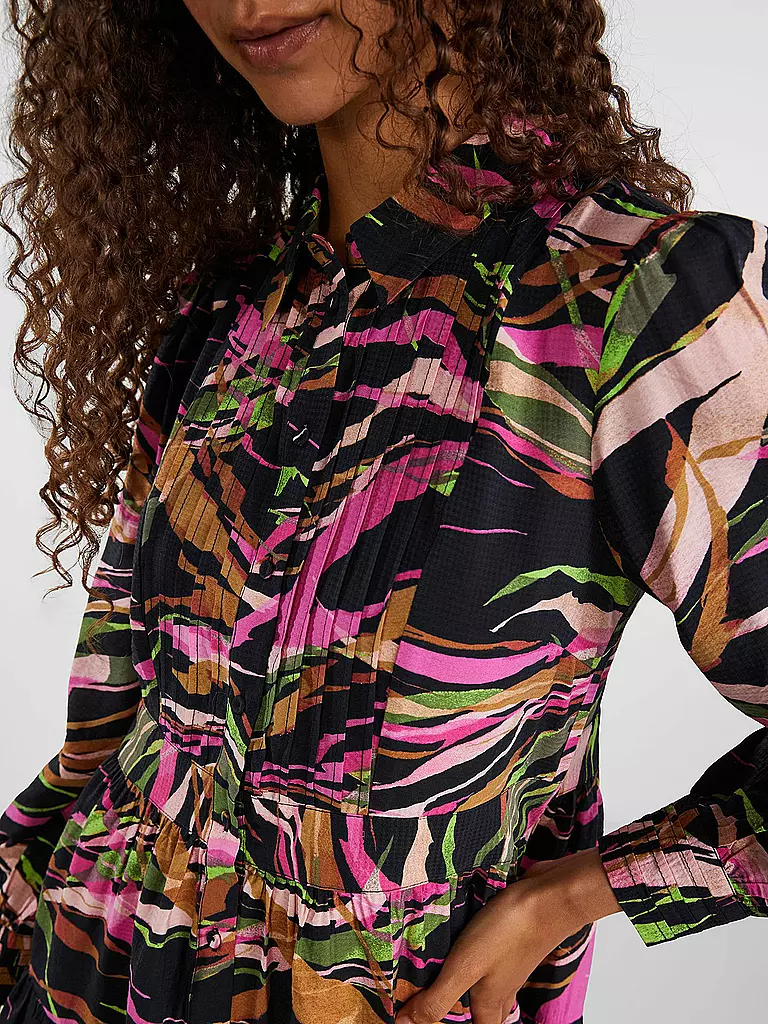 YAS Hemdblusenkleid schwarz