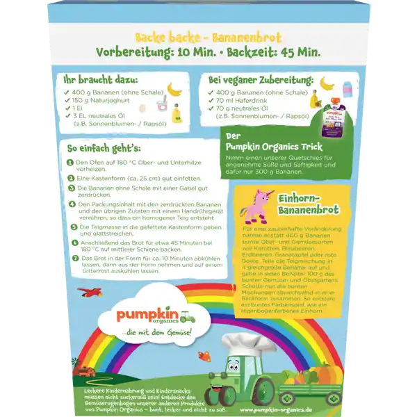 Bio Hafer & Dinkel Bananenbrot