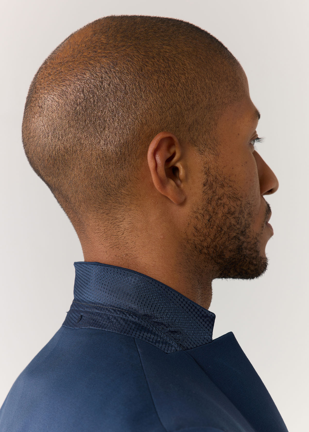 Costume 2 pièces Slim en laine stretch unie bleu prusse