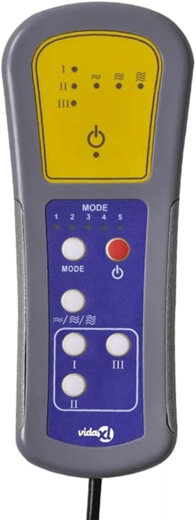 vidaXL Massagesessel Hellgrau Stoff, Massage TV-Sessel, Sessel mit Massagefunktion, Fernsehsessel, Massage Fernsehsessel
