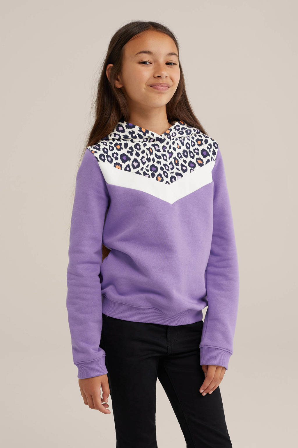WE Fashion hoodie paars