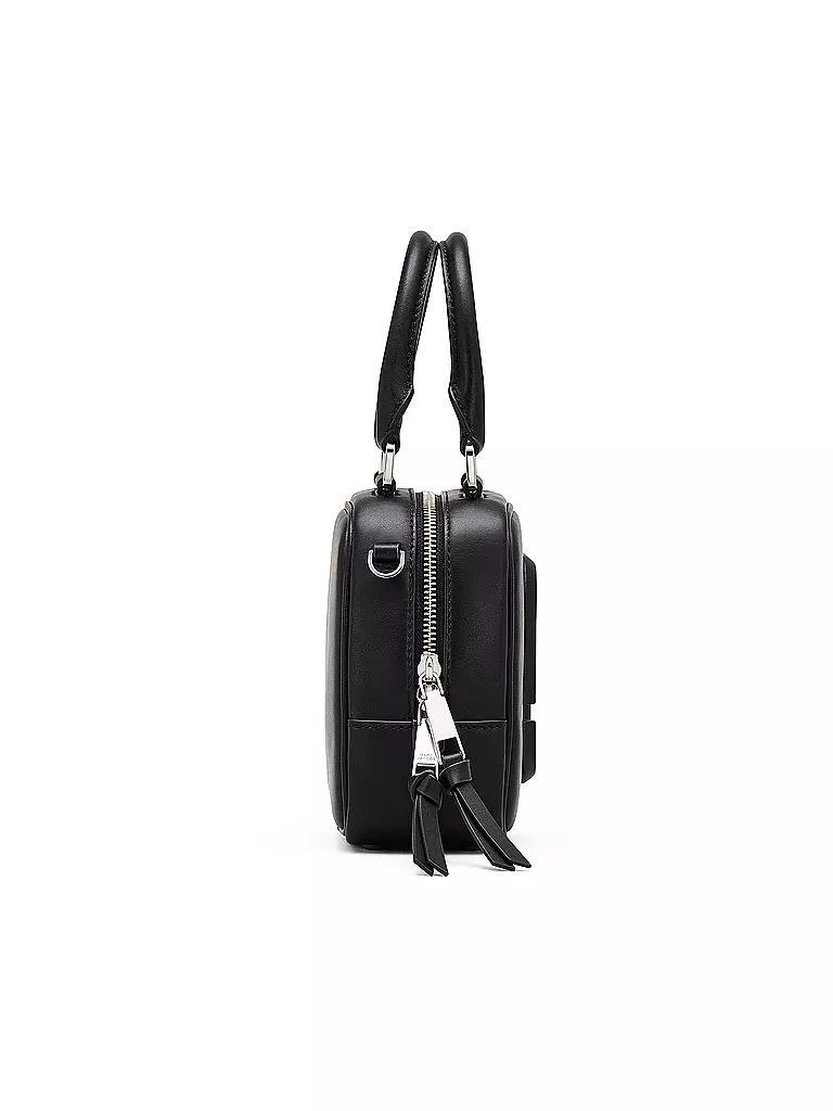 MARC JACOBS Ledertasche - Mini Bag THE CUBE  schwarz