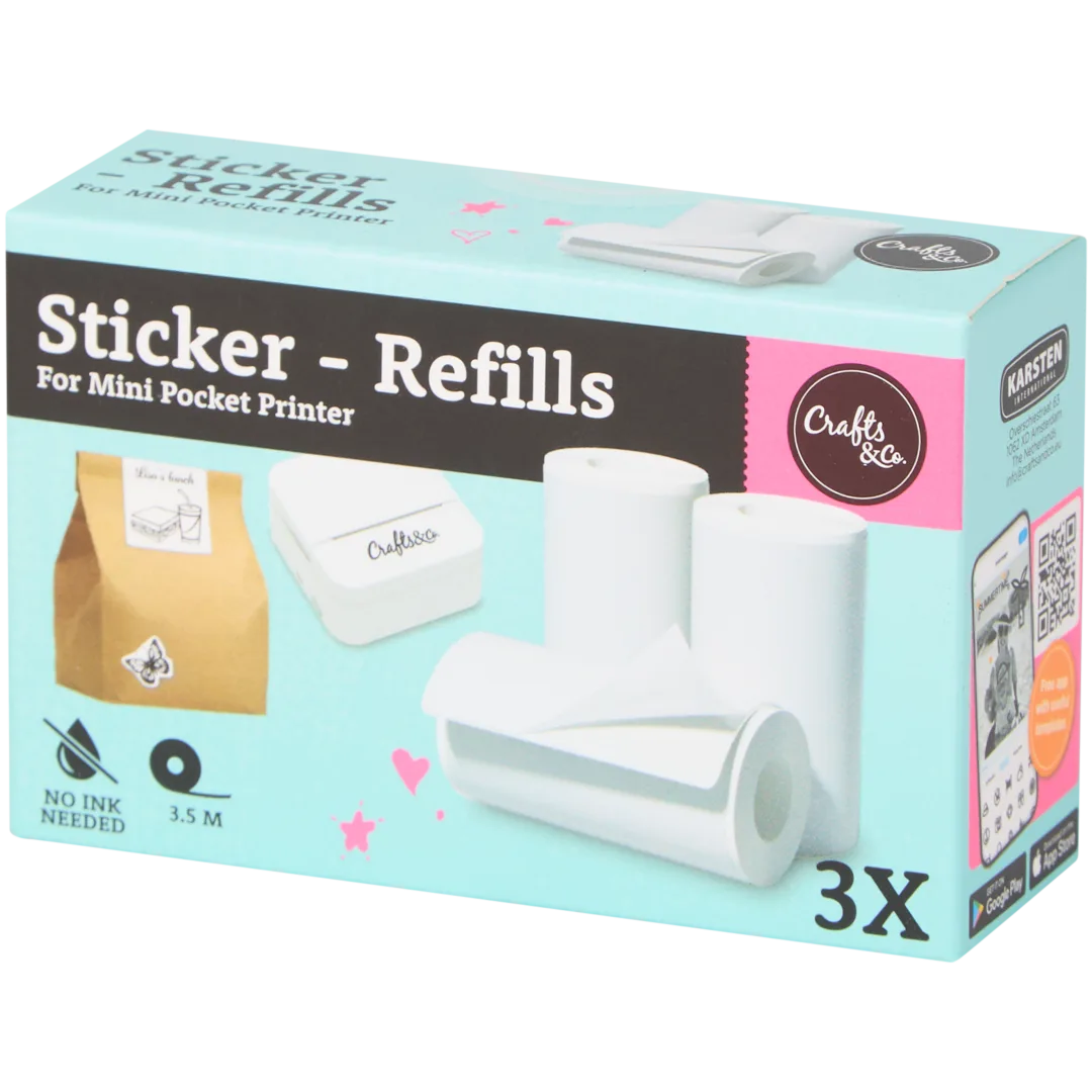 Crafts & Co pocket printer navullingen Diverse kleuren