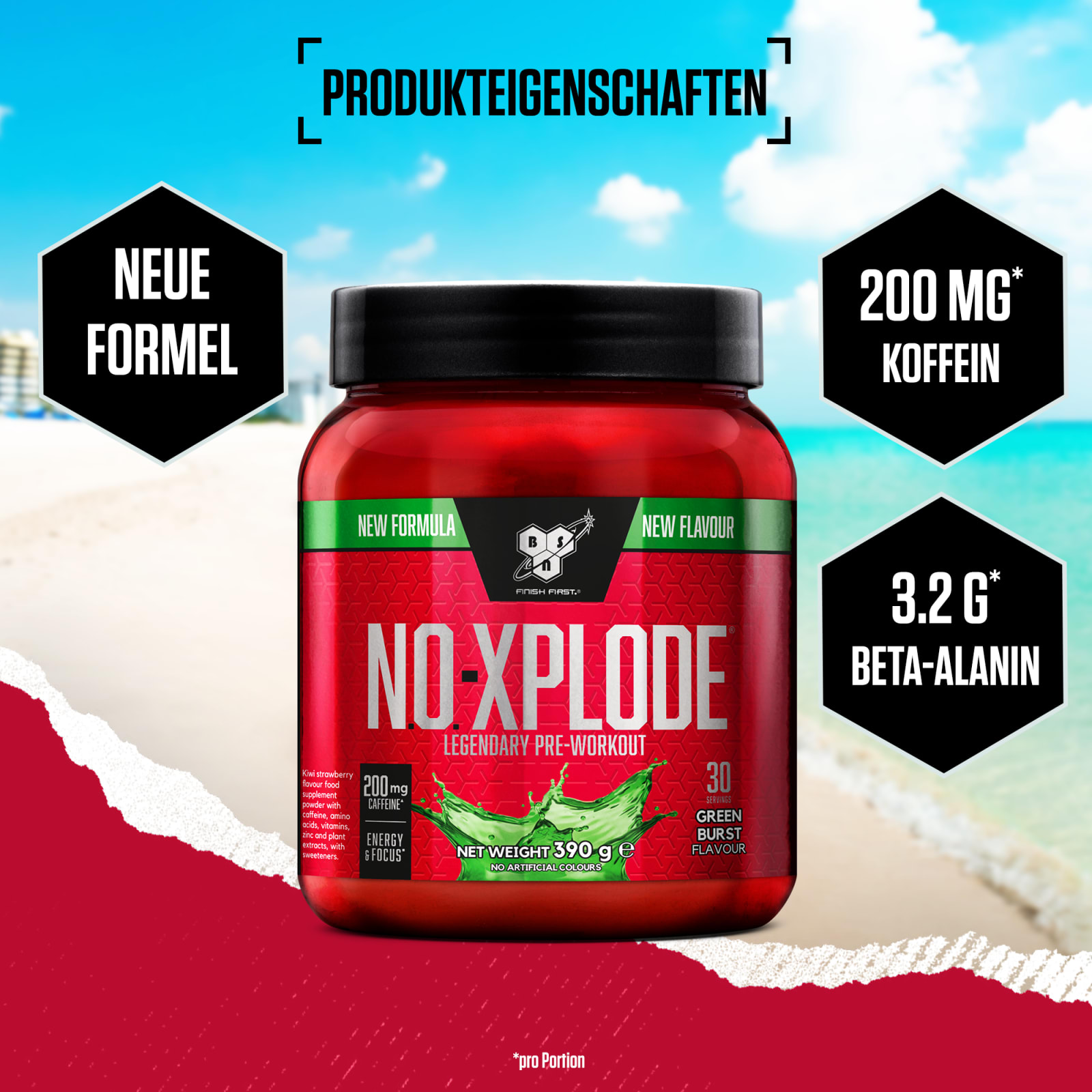 N.O.-Xplode Legendary - 390g - Green Burst