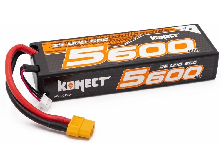 Konect RC-Akku Lipo 5600 mAh 7.4 V 60C (Slim Pack XT60) Ersatzakku