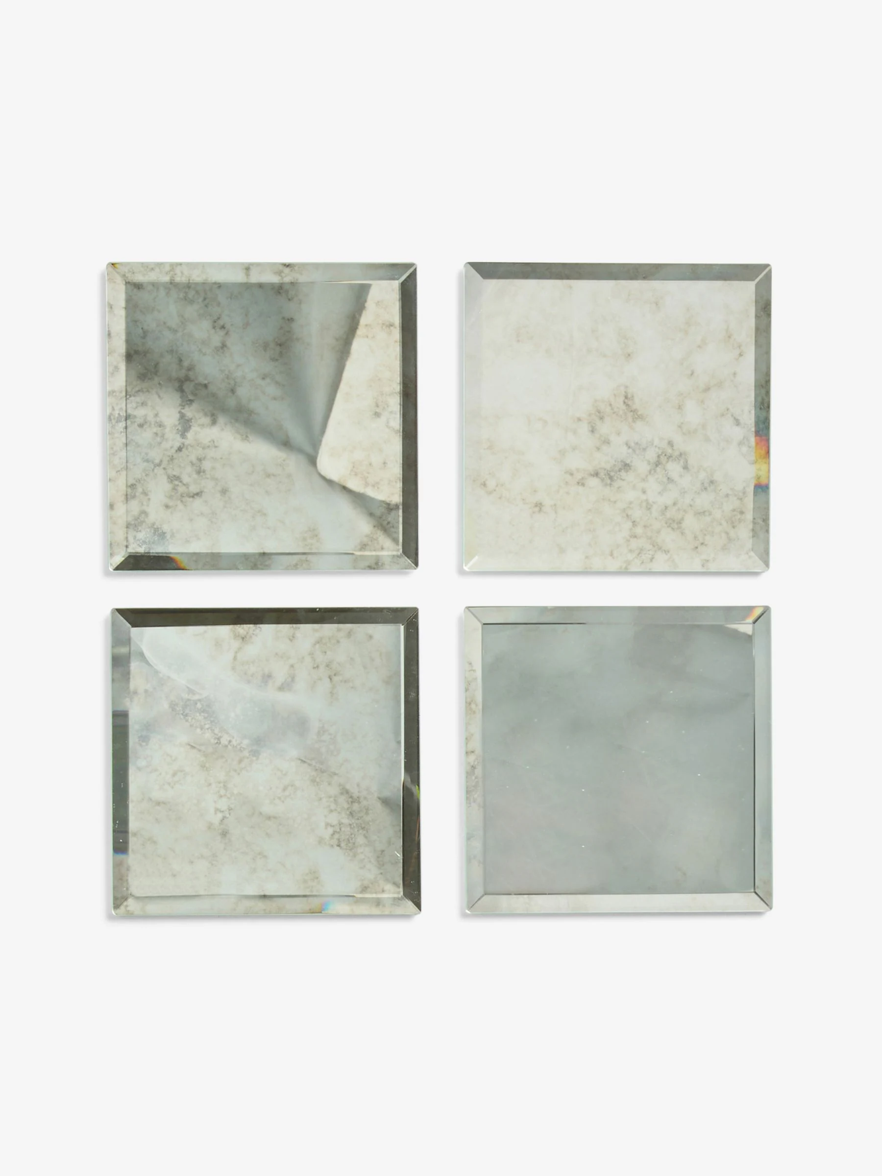 Set van 4 Galaxy onderzetters van glas