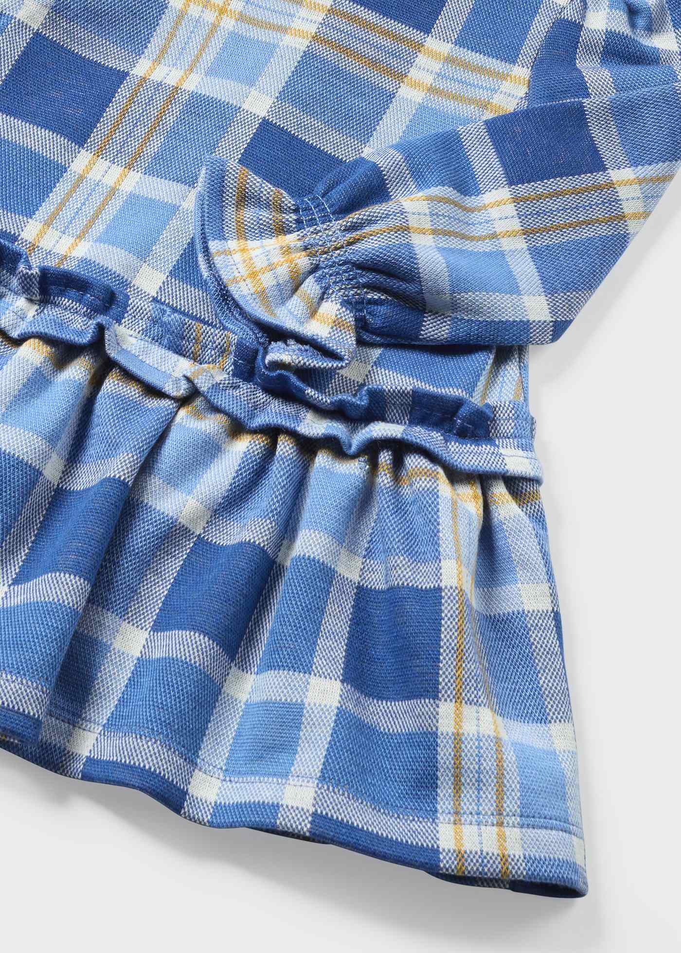 Vestido infantil com estampa xadrez