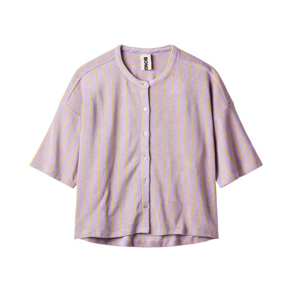Bongusta  Naram oversized skjorte - lilac & neon yellow