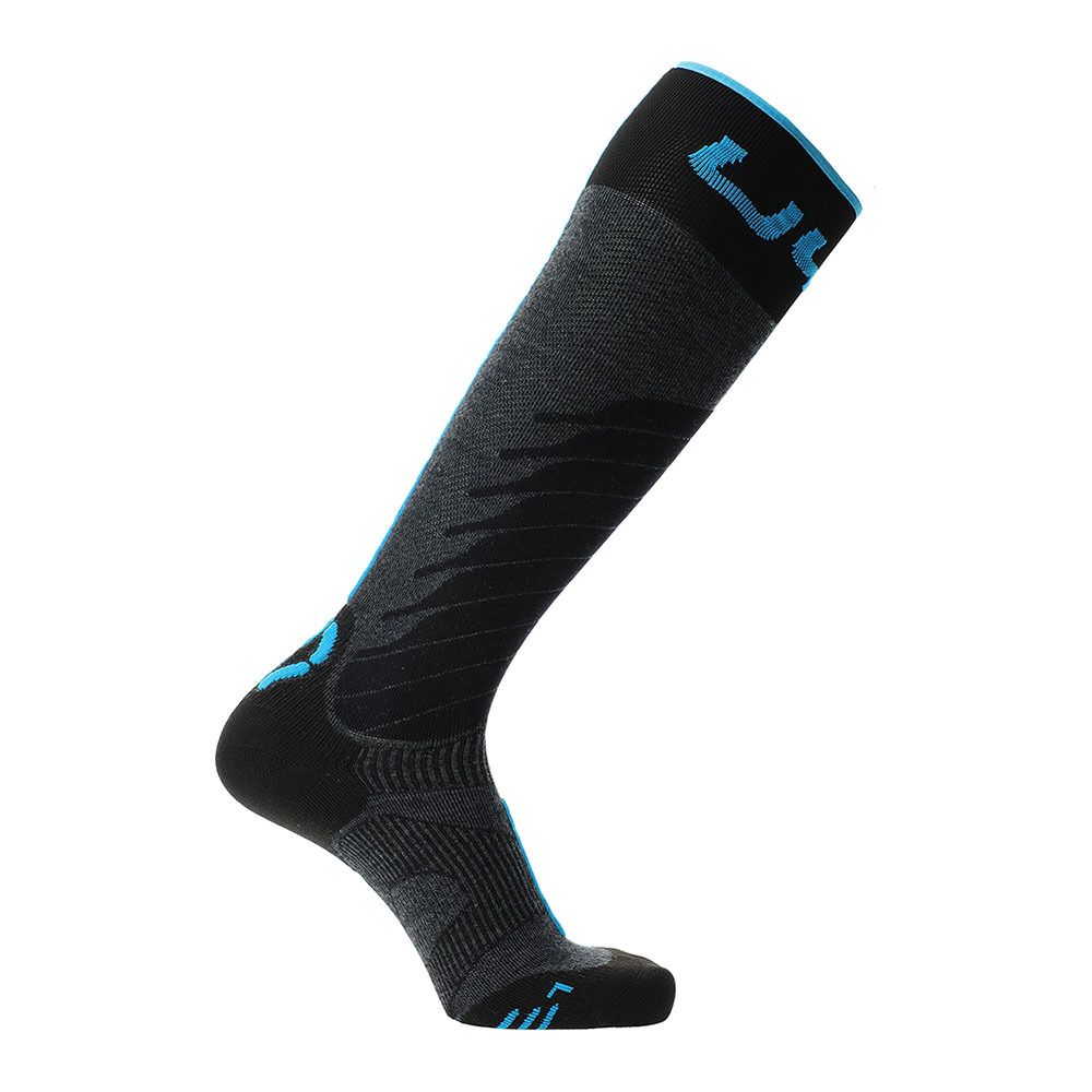 Uyn ONE - Chaussettes Homme anthracite/turquoise