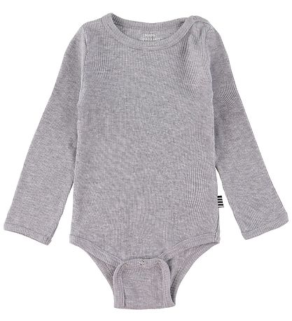 Mads N?rgaard Body l/æ - Rib - Gråmeleret