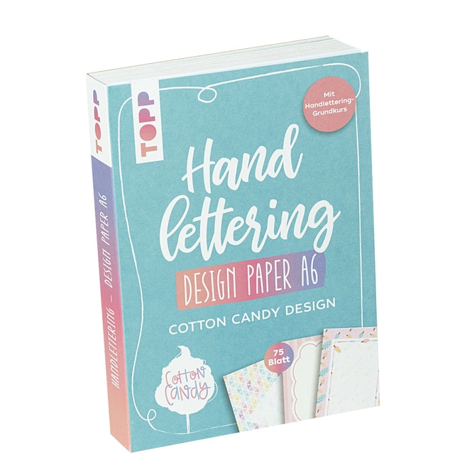 Handlettering - Design Papier A6 - Cotton Candy