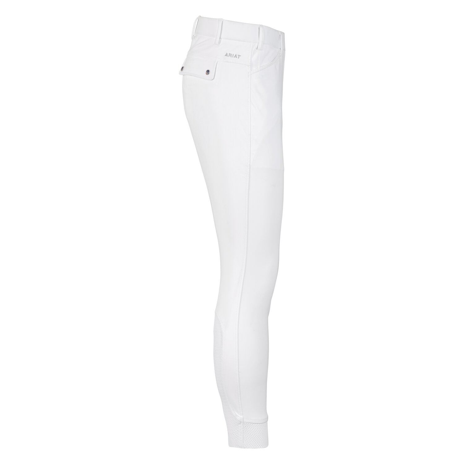 ARIAT Reithose Tri Factor Grip Knee Patch  - white