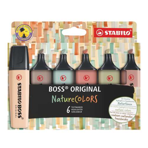 STABILO® BOSS® ORIGINAL NatureCOLORS Textmarker-Sets