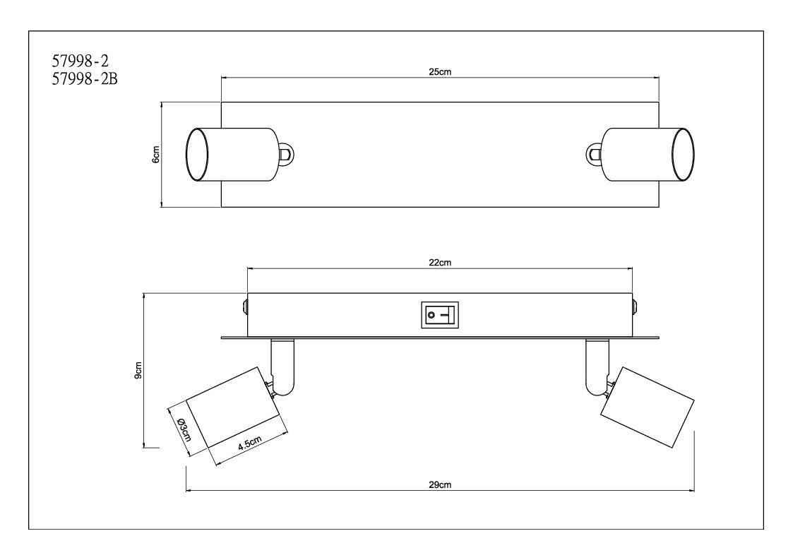 Wand-/Deckenspot DREW