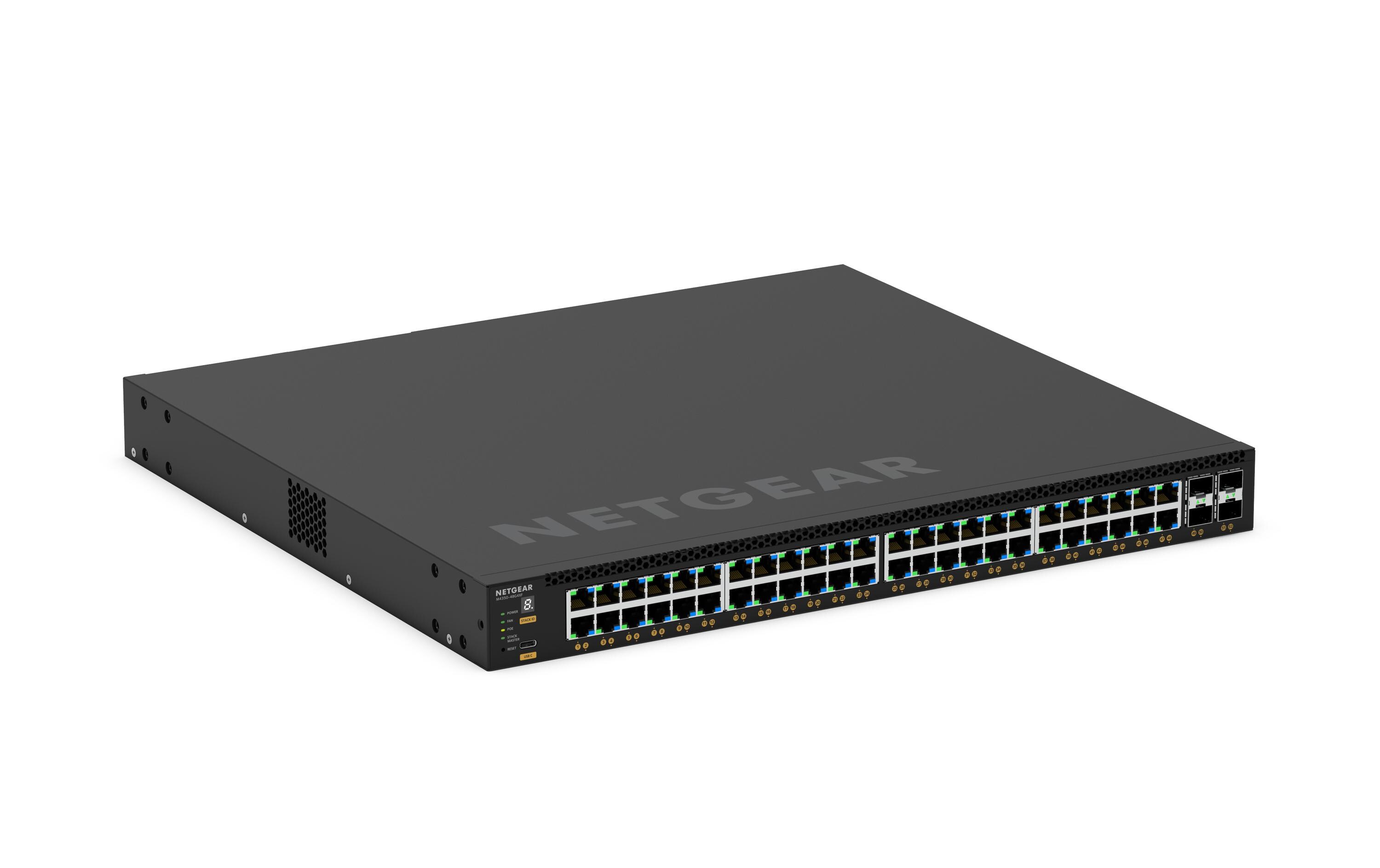 PoE+ Switch GSM4352 52 Port<br>48x 1G PoE+ (236W Basisstation, bis zu 1.440W) und 4x SFP+ Managed Switch