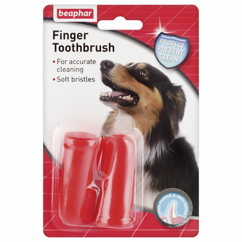 Beaphar Vingertandenborstel Hond2 stuks