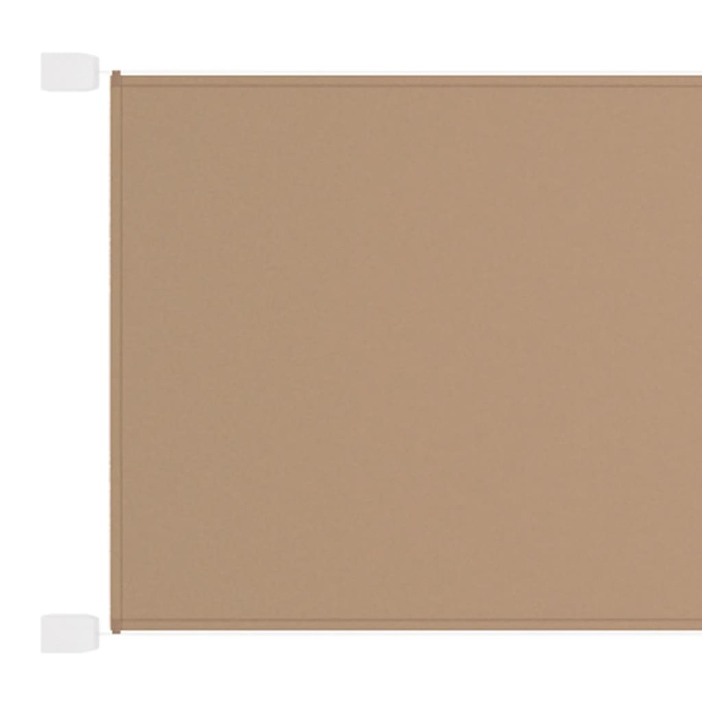 Auvent vertical 60 x 360 cm tissu oxford taupe