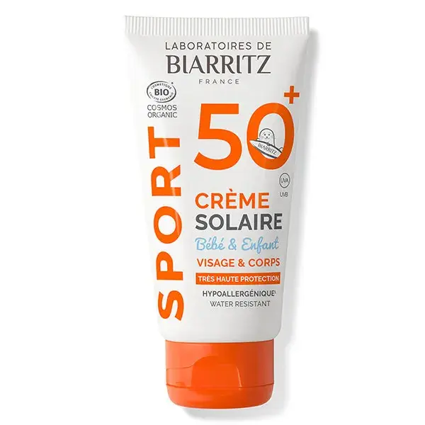 Laboratoires de Biarritz Soins Solaires Sport Crème Enfant SPF50+ Bio 50ml