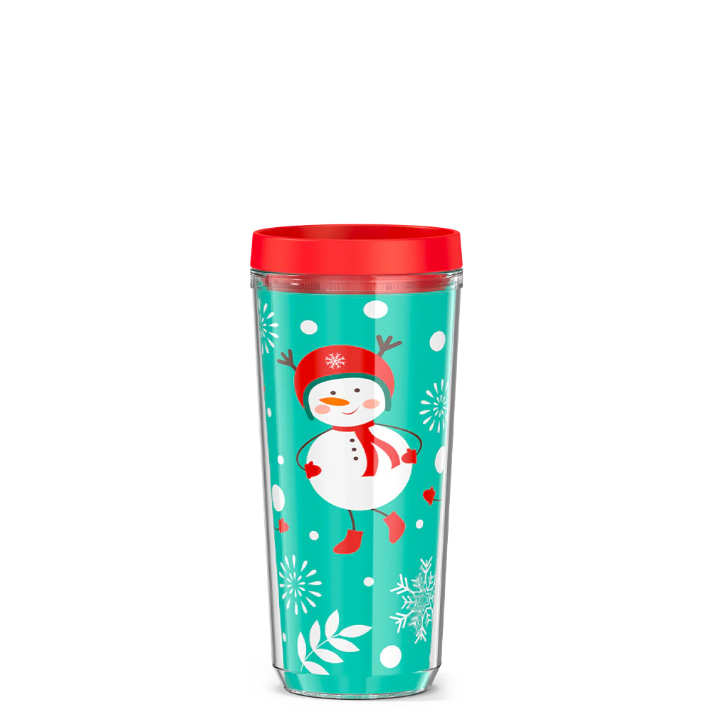 16oz DOUBLE WALL TUMBLER SNOWMAN