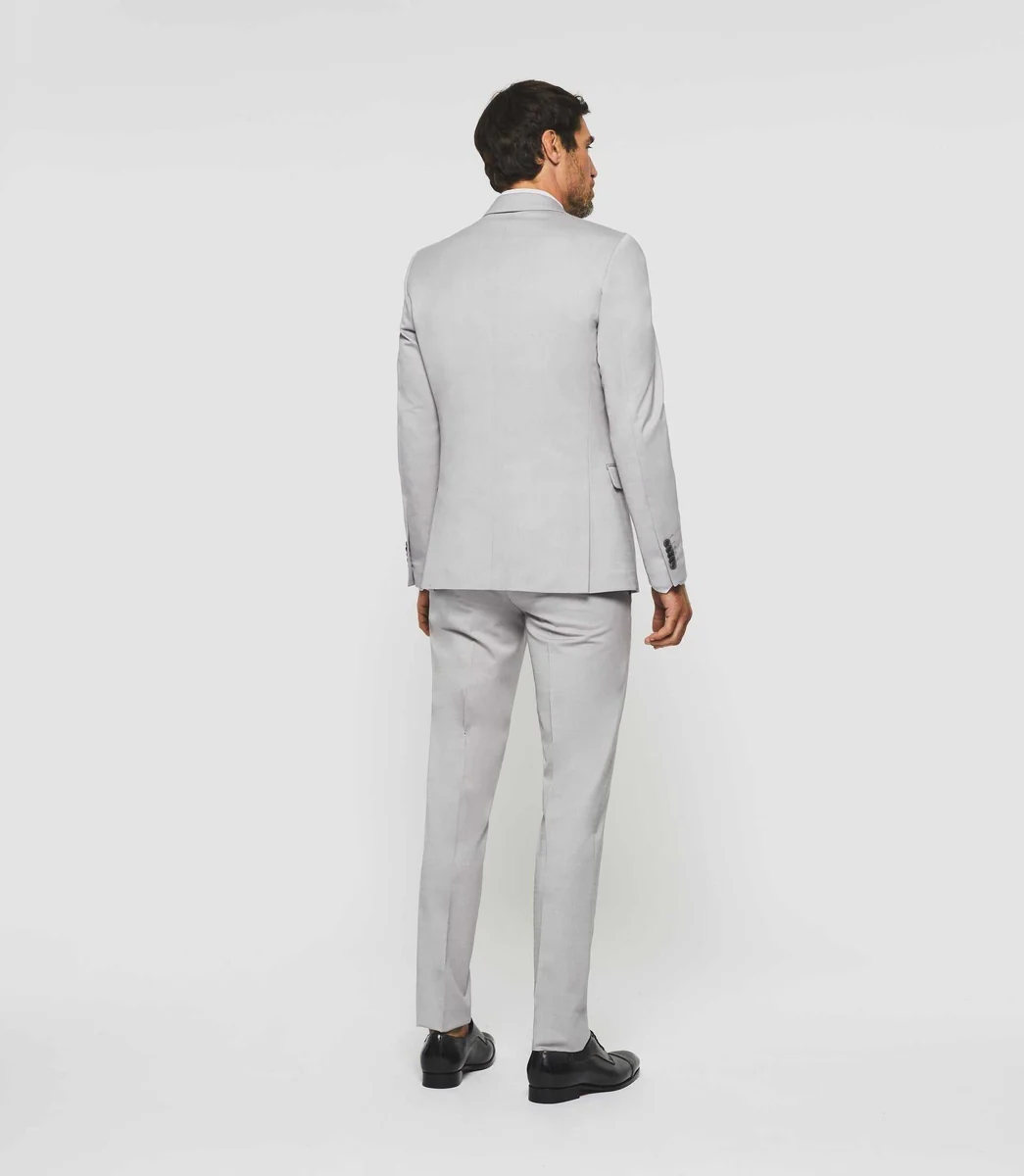 Costume 2 boutons gris 