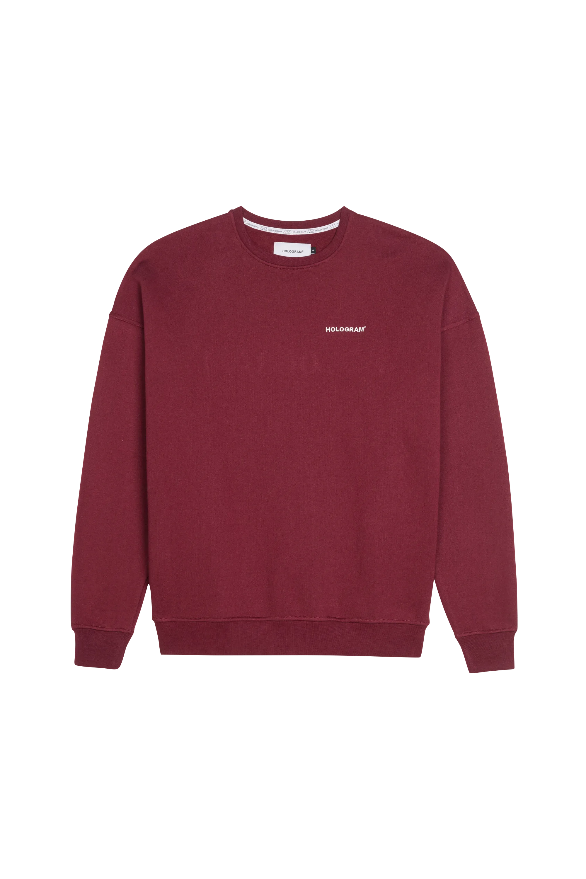 Hologram Sweat Crewneck Monochrome Rouge
