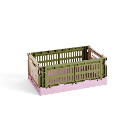 HAY  HAY Colour Crate Mix S kasse - Olive/Powder