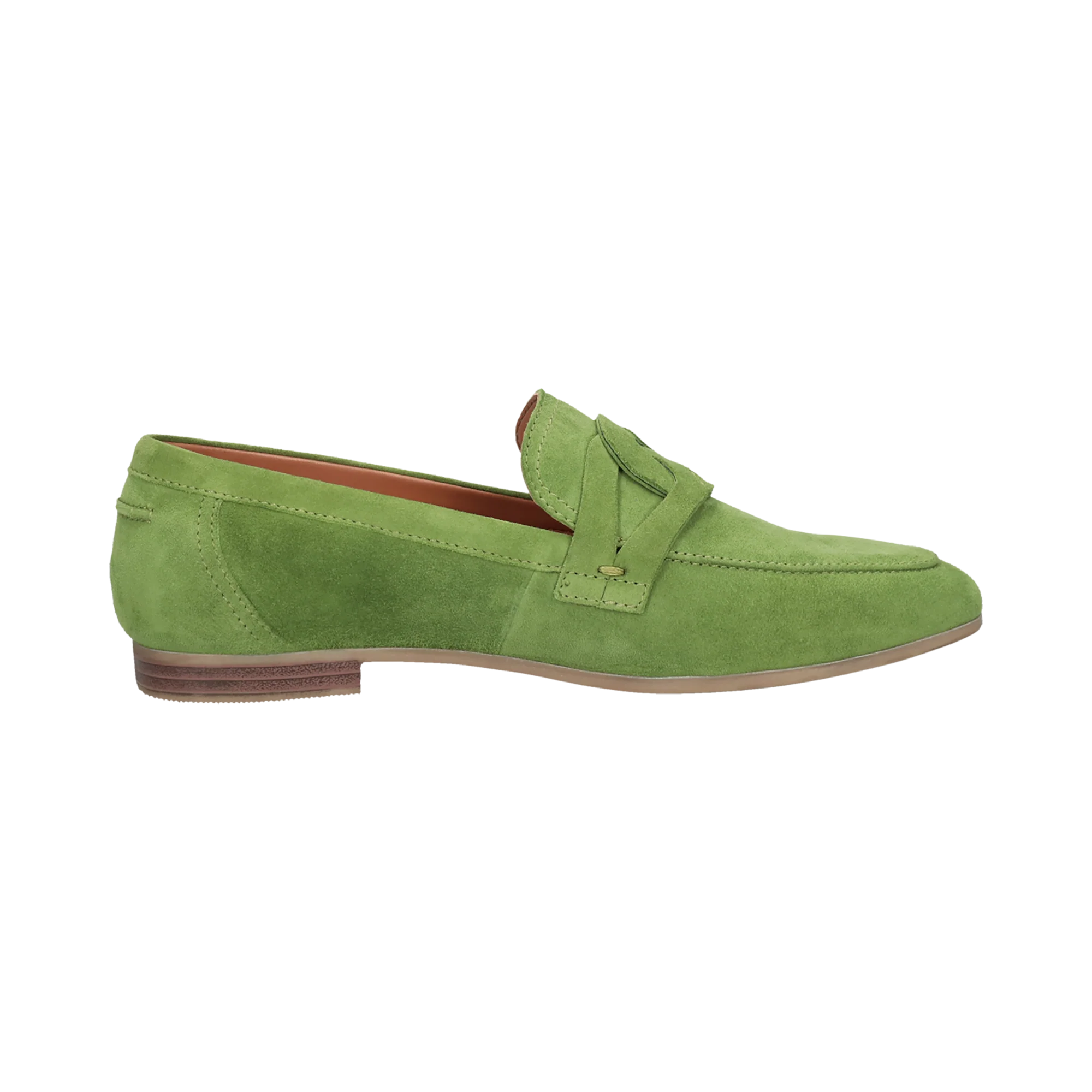 Leder Loafers grün