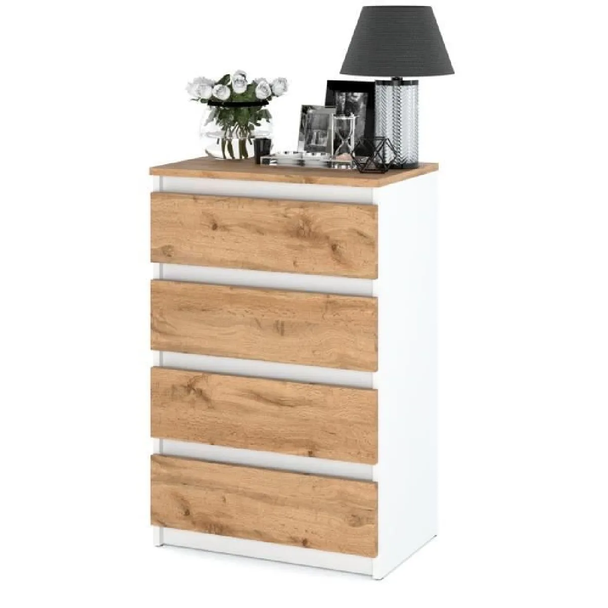 Other Brands Commode Wotan - Chêne blanc 60 cm
