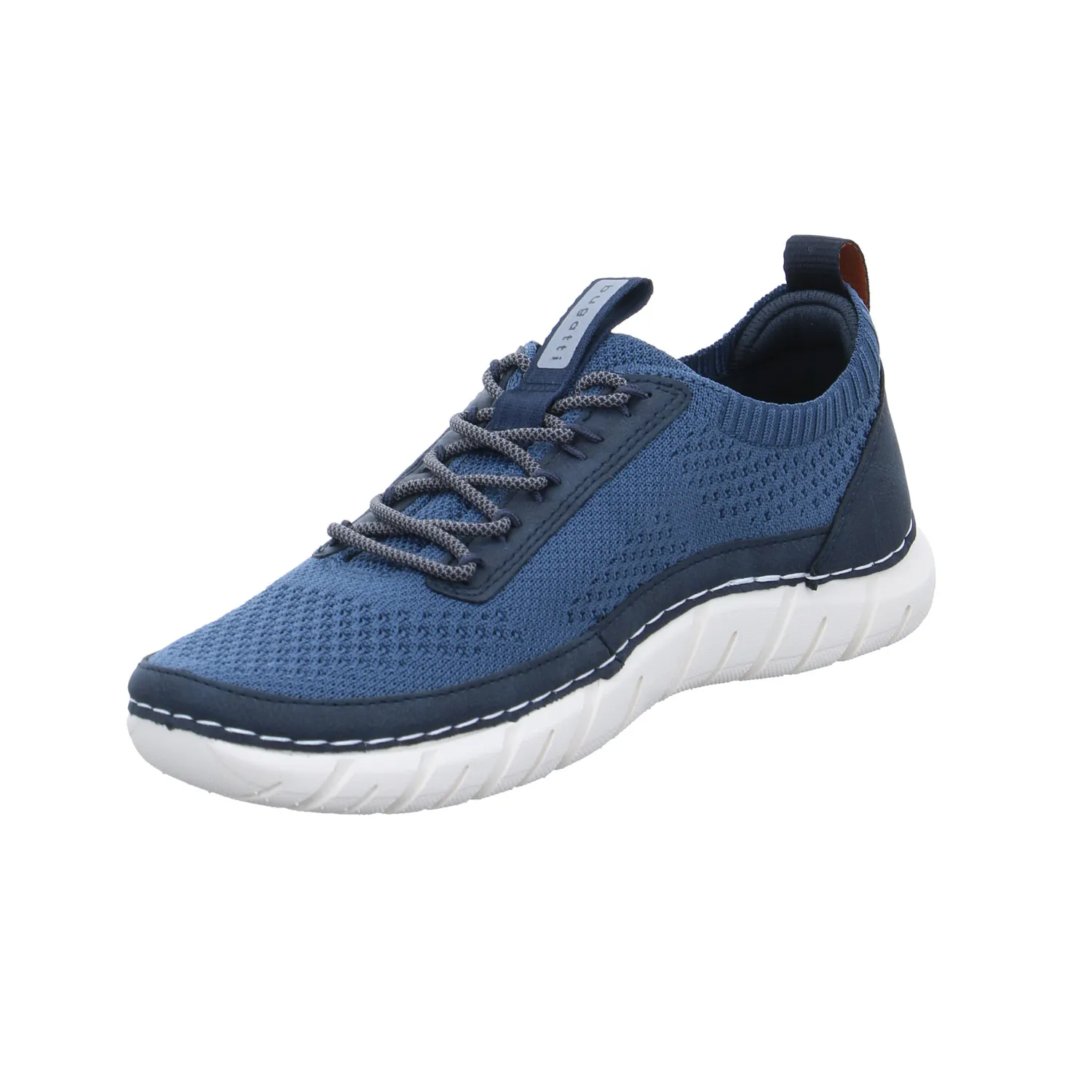 BUGATTI SHOES Halbschuhe Sneaker Stoff Blau Textil