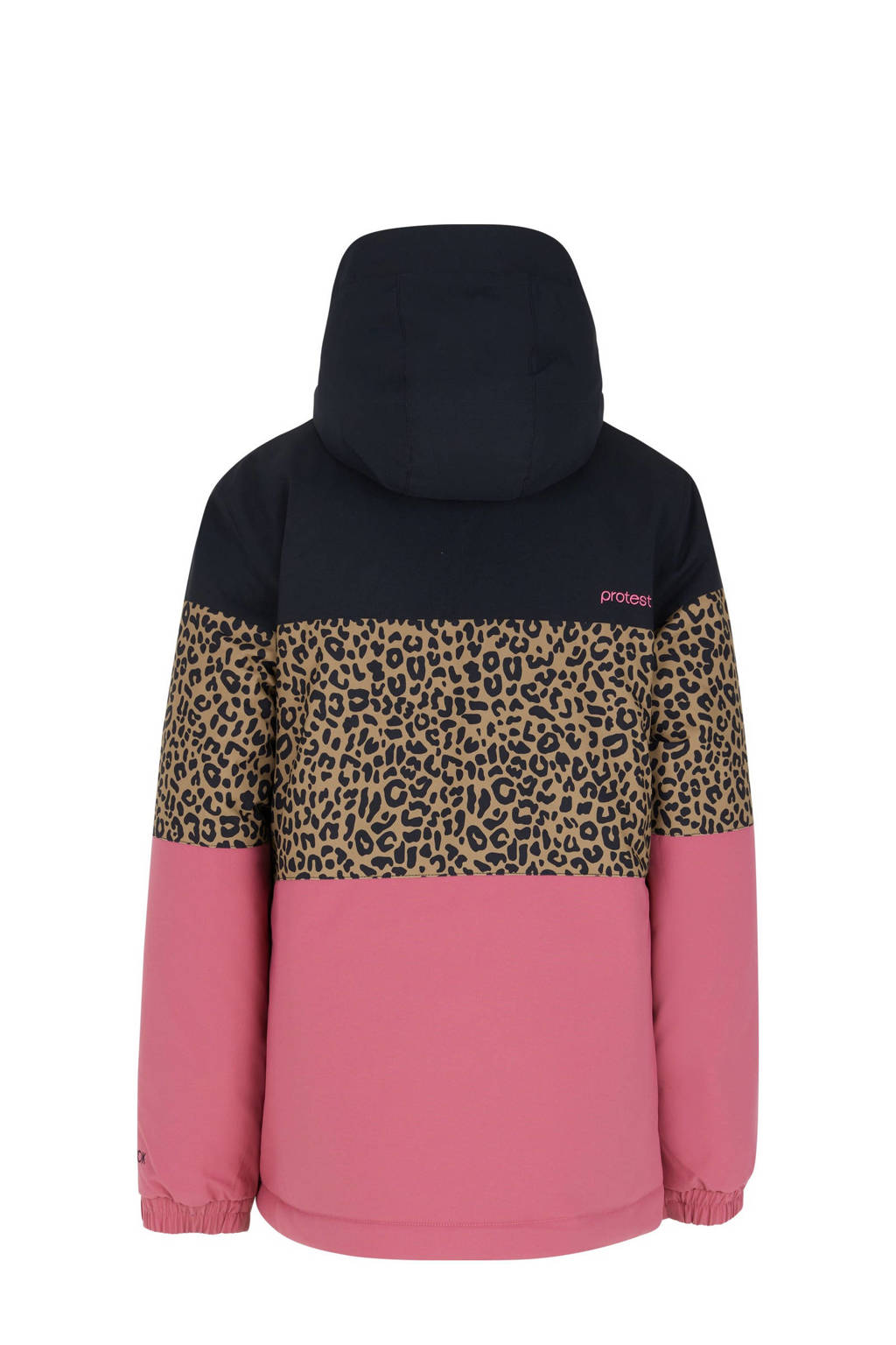 Protest ski-jack Fugee Jr oudroze/zwart/camel