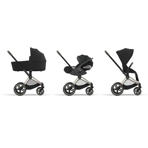 Poussette e-PRIAM Chrome Black Sepia Black 2023 - CYBEX